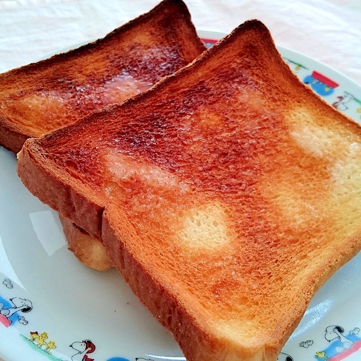 食パンで！シュガーラスク風トースト